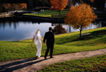 Bride and Groom walking